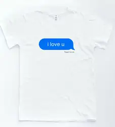 I Love U imessage/футболка с надписью «сердцебиение» на День святого Валентина, футболка с надписью «чувственный блогер», модель 2019 года, модный