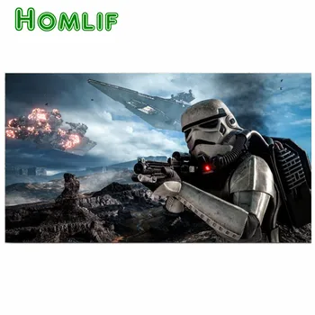 

Star Wars 5D DIY Diamond painting Full round/Square 3d Diamond Embroidery Cross Stitch Rhinestone Mosaic Daimond Painting gifts