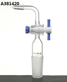 

A381420 synthware, Adapter, Vacuum, with 1:5 Teflon stopcock, Joint:14/20