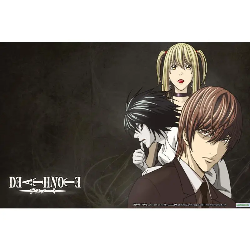 

Home Decoration Death Note Rule Poster 27x40cm Silk Fabric Cloth Poster