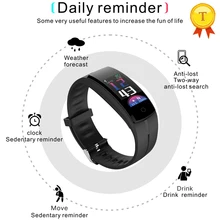 Трекер часы с монитор сердечного ритма IP67 Воды смарт-браслет с Счетчик калорий Pedomete пара с Android и IOS