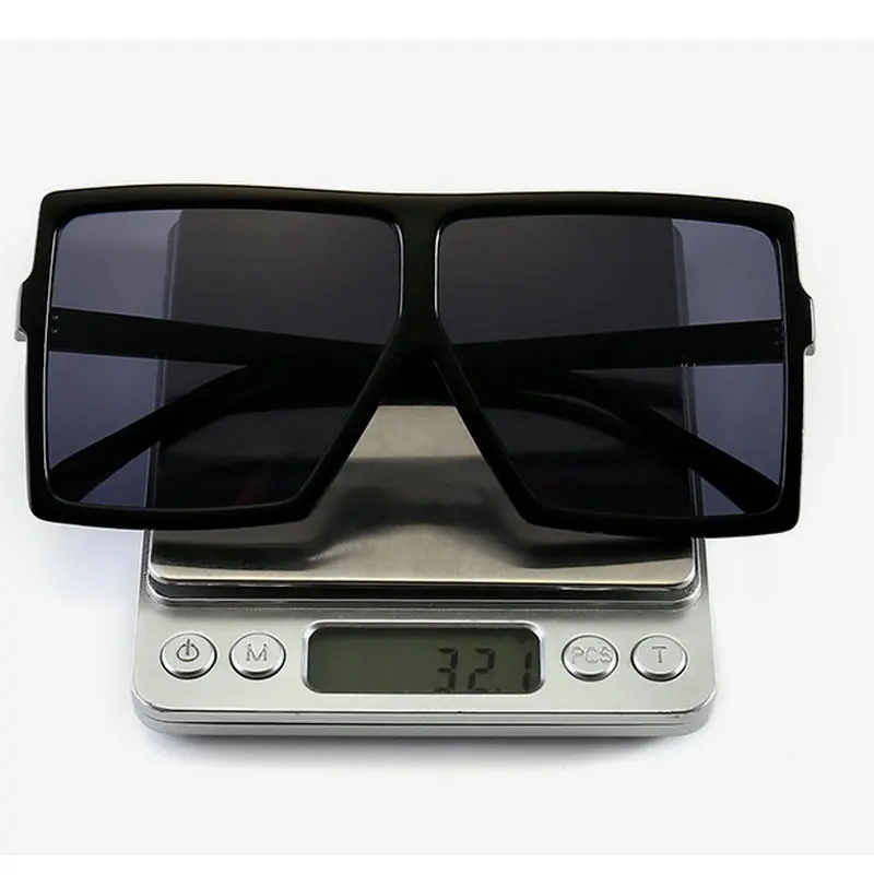 Fashion Cool Square Shield Style Men Rivets Sunglasses Women Brand Designer Semi-Rimless Sun Glasses with box FML