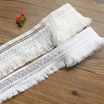 

65MM 1yard Tassels Lace High Quality 100% Cotton Lace Fabric Free Shipping
