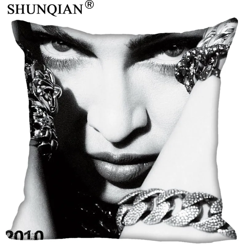 Заказная наволочка Мадонна квадратная Подушка на молнии крышка(две стороны) напечатайте ваши фотографии классные наволочки для подушек - Цвет: 15