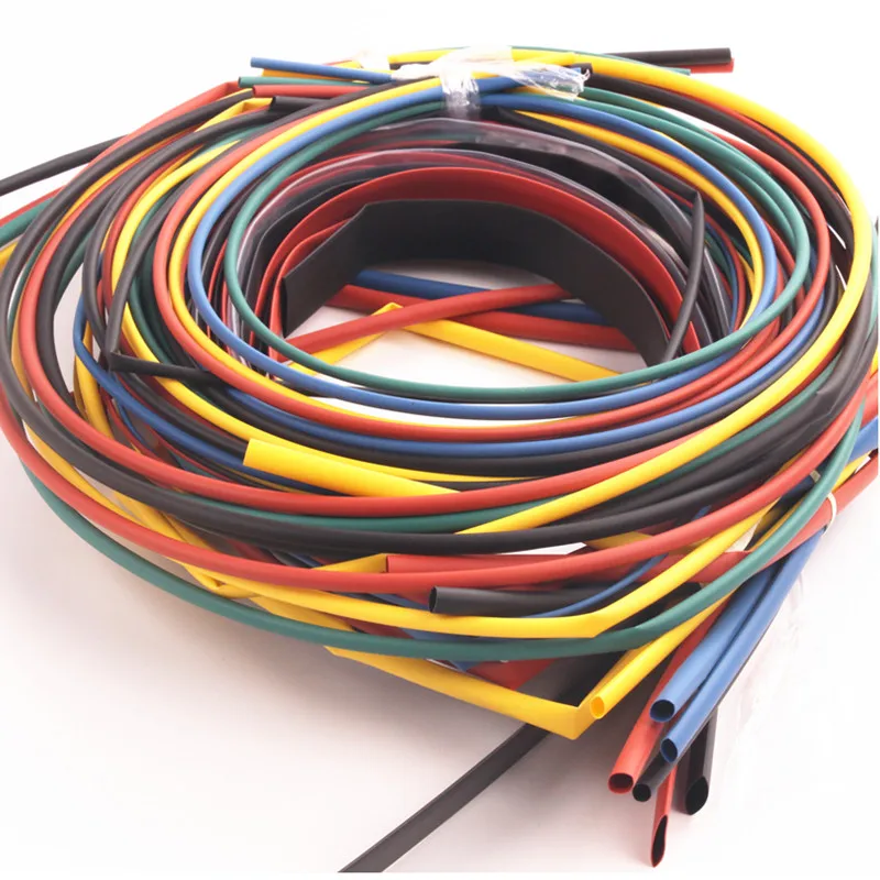 55M-Pack-Insulation-Polyolefin-Ratio-2-1-Heat-Shrink-Tubing-11-sizes-6-Colour-Shrinkable-Tube