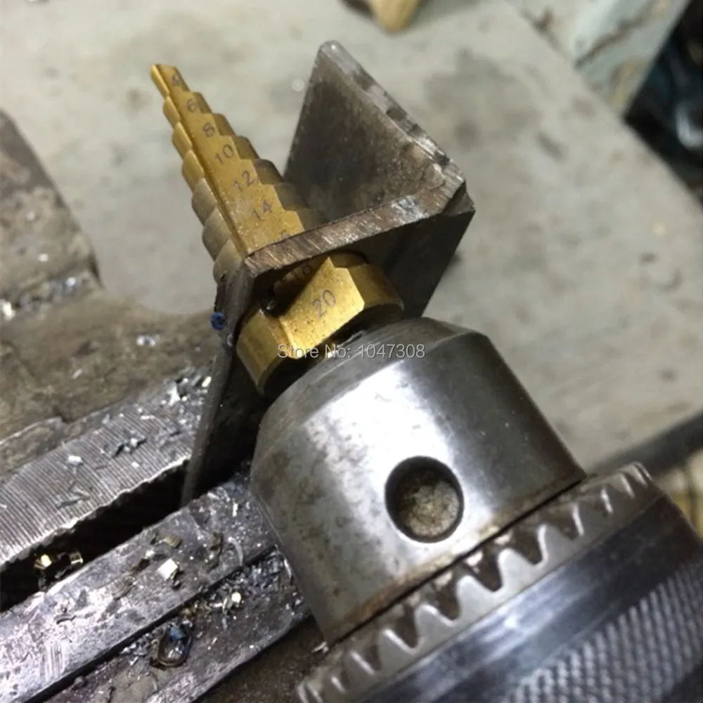 Buy 3pcs Stepped Down Cone Drill Bit Titanium Step