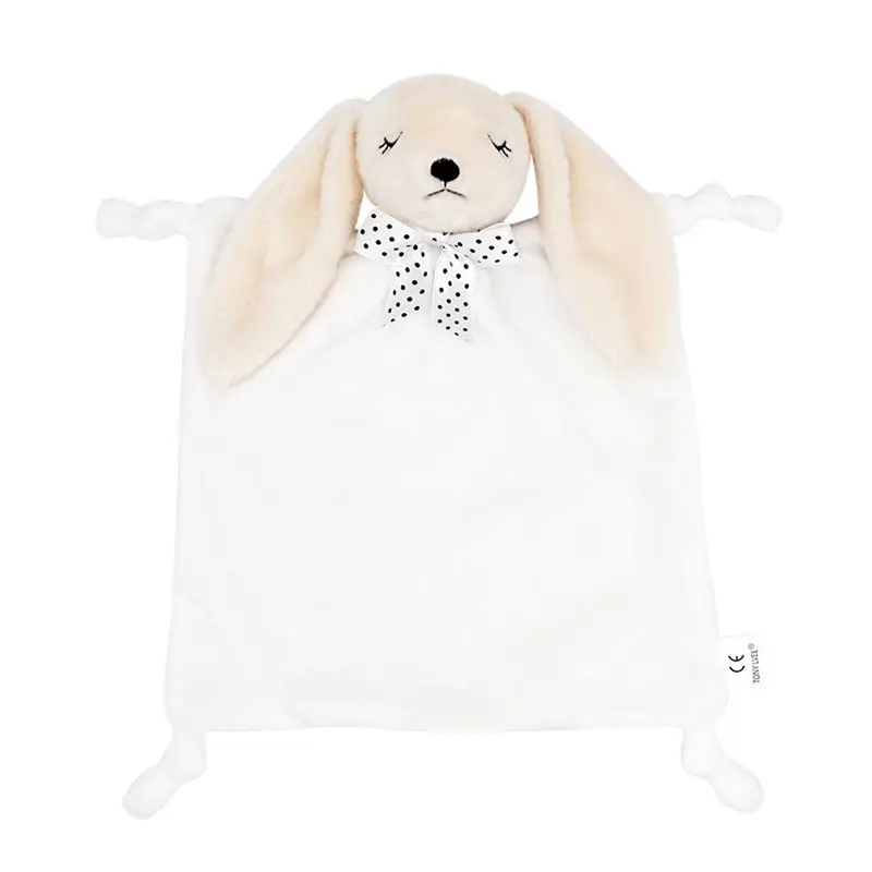 

1PCs Rabbit doll round handbell appease towel baby comfort blanket towel comfortable as multi-function toy Baby Comforting towel