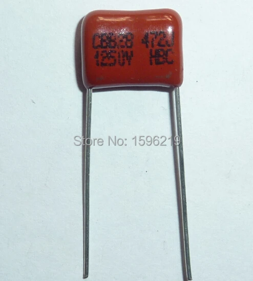 50pcs CBB capacitor 472 1250V 472J 1.25KV 4700pF 4.7nF P10 CBB28 Metallized Polypropylene Film Capacitor | Электронные