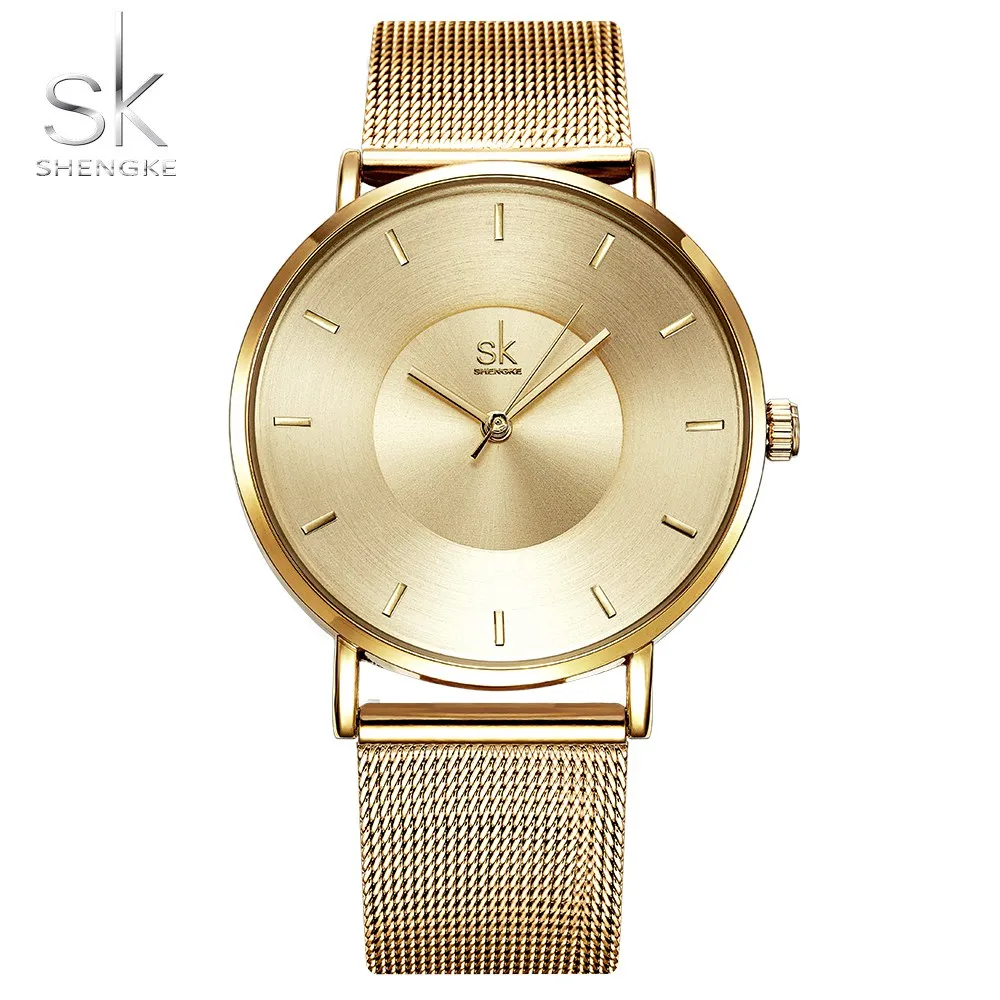 Shengke часы женские брендовые Роскошные Кварцевые часы Женская мода Relojes Mujer женские наручные часы бизнес Relogio Feminino