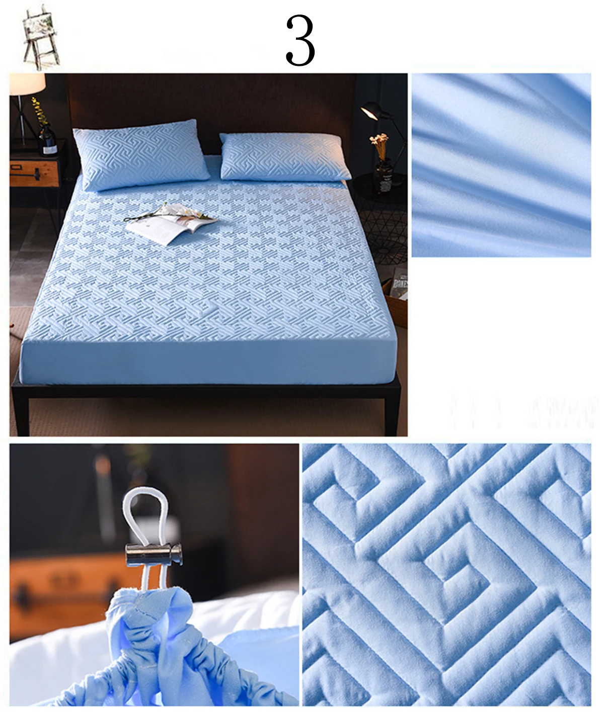 Жаккардовый хлопок все включено Чехол Съемный Анти-клещи матрас кровать мягкий стеганый кровать матрас покрытие Нескользящая пыль мягкий коврик