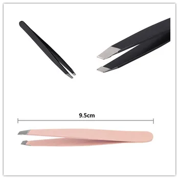 

1pc Stainless Steel Lady Eyebrow Tweezers Beauty Slant Tip Hair Removal Eyebrow Clip Women Cosmetic Makeup Tool 2019 New