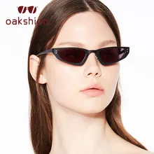 oakshion Fashion Cute Sexy Ladies Cat Eye Sunglasses Women Vintage Brand Sun Shade Triangular  Gradient Small Sun Glasses Female