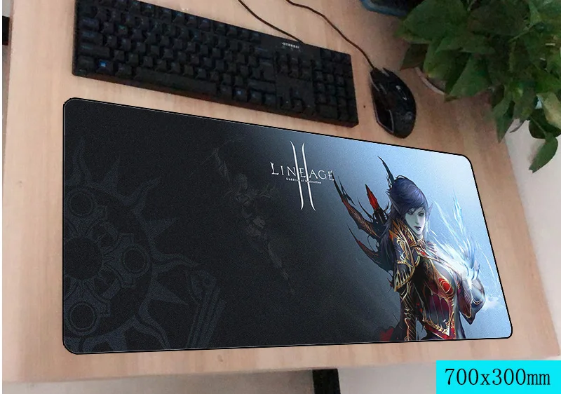 

lineage 2 mousepad gamer 700x300X3MM gaming mouse pad large Fashion notebook pc accessories laptop padmouse ergonomic mat