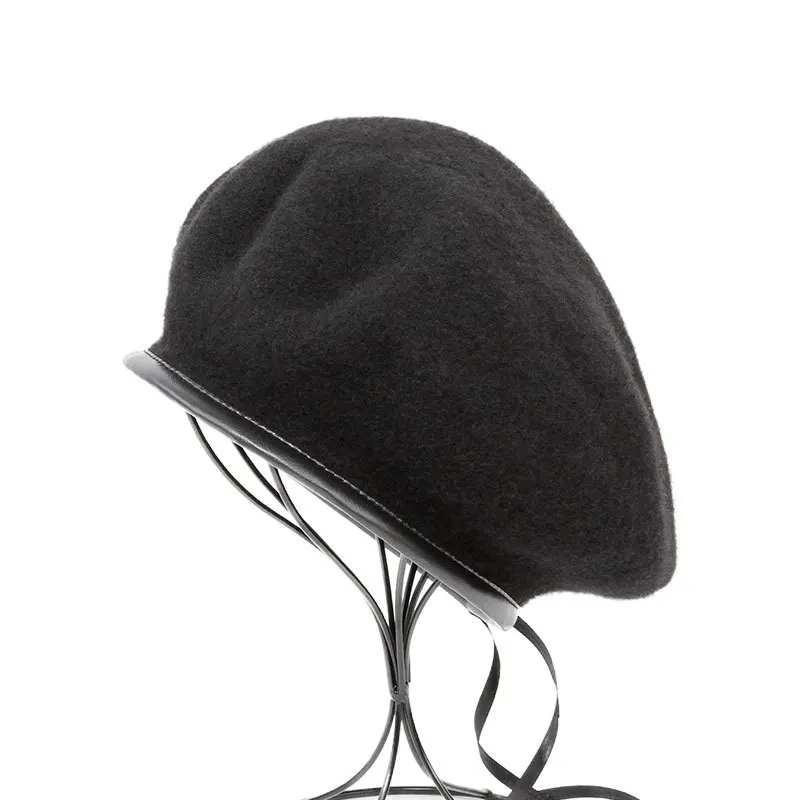Parent-Child Beanie Wool Beret Cap Autumn Hat Felt Berets Pumpkin Felt Headgear