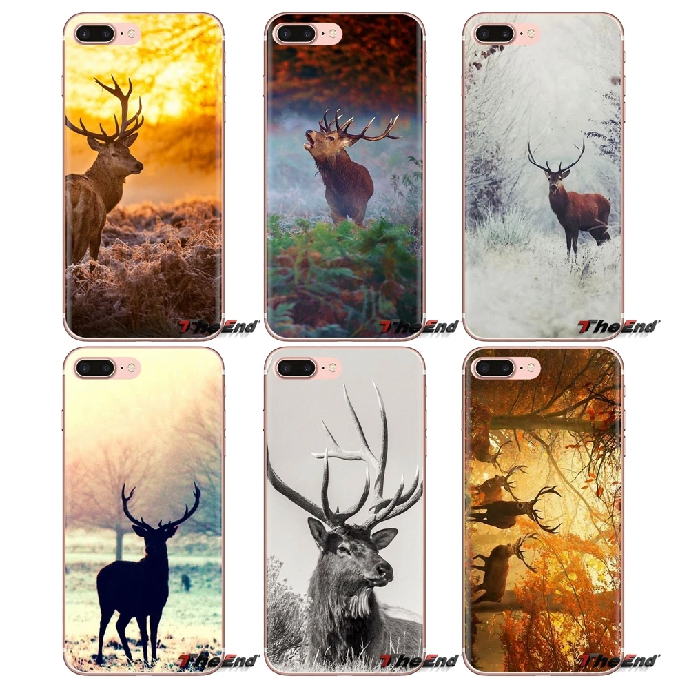 Soft Transparent Cases Covers The Sunset wild deer For Xiaomi Redmi 4A S2 Note 3 3S 4 4X 5 Plus 6 7 6A Pro Pocophone F1 |