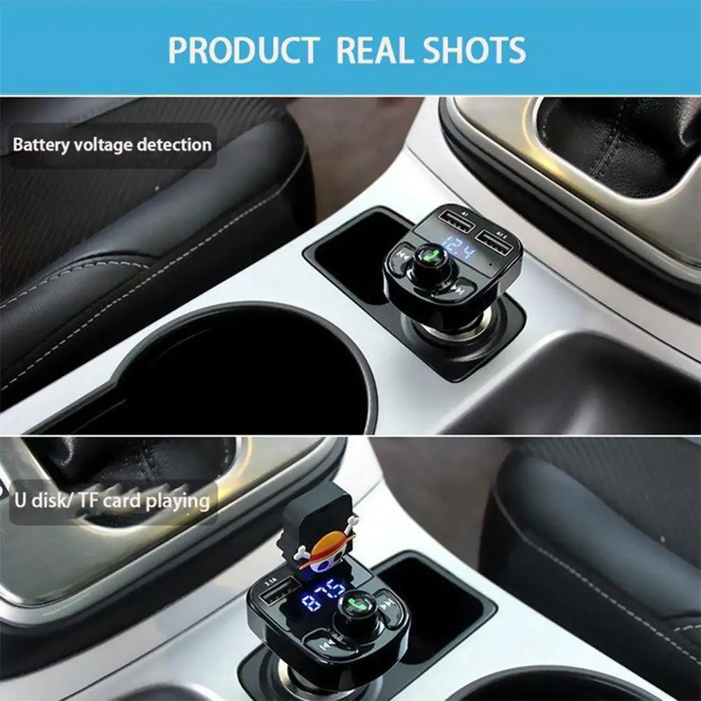 Fm-передатчик модулятор для Bluetooth автомобильный комплект свободные руки MP3 аудио плеер автомобильные аксессуары прикуриватель источник питания