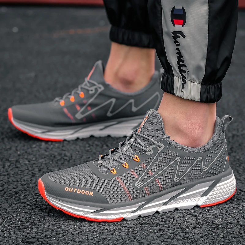 

GUDERIAN 2019 New Mesh Breathable Sneakers For Men Unisex Outdoor Walking Shoes Male Footwear Trainers Men Scarpe Uomo Sportive