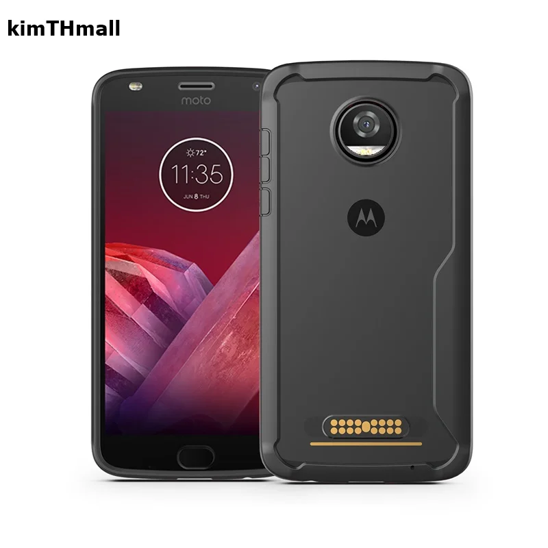 Case For Motorola Moto Z2 Play Back Cover for Moto Z2 Play case shock proof  Armor TPU Transparent Soft phone case kimTHmall