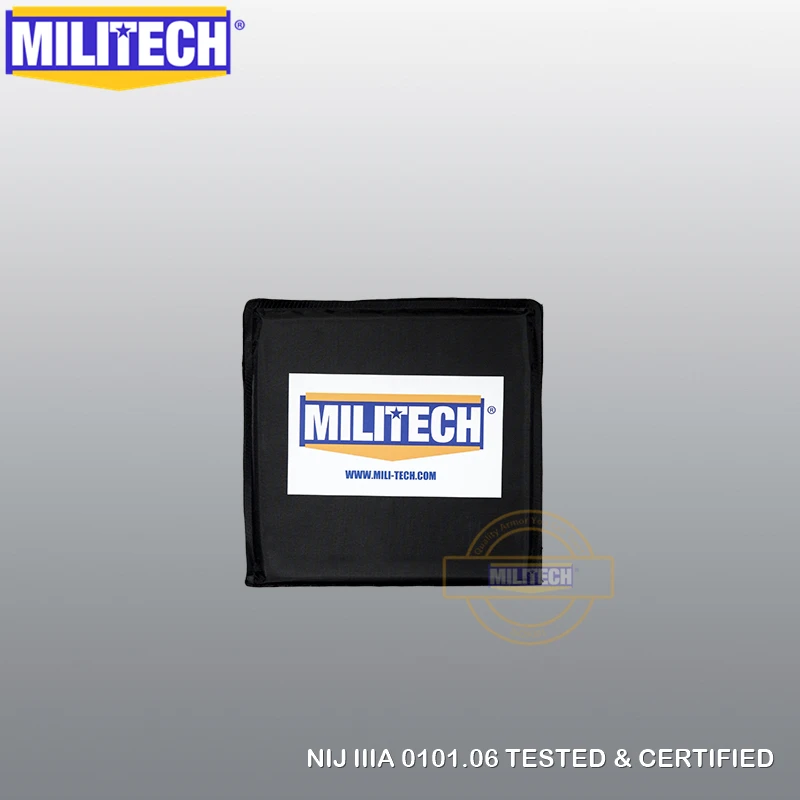 MILITECH 6x6 пара NIJ 0101,06 IIIA Aramid мягкая баллистическая панель пуленепробиваемая пластина NIJ 0115,00 Уровень 2 ножестойкая бронежилет