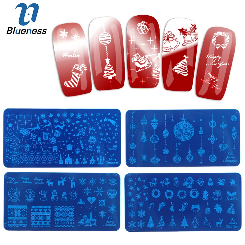 

Nail Tip Art 3D Beauty Christmas Design Nail Stickers Charms Manicure Bronzing Decals Decorations Tools Fashion Gift 1 Pcs