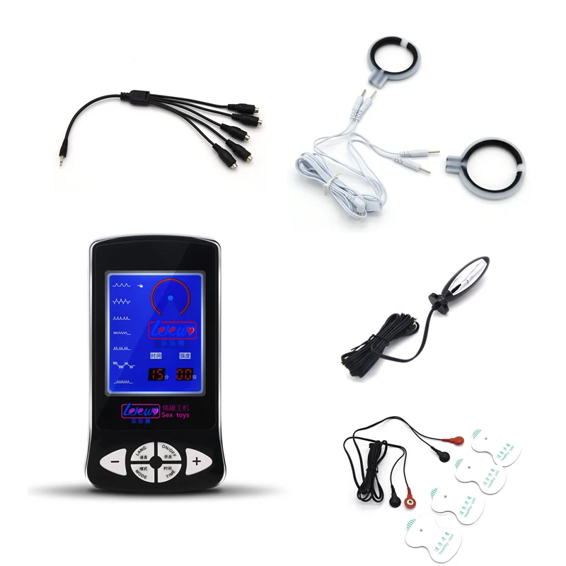 Diy Sm Play Electro Shock Anal Plug Pads Massage Medical Themed Toys