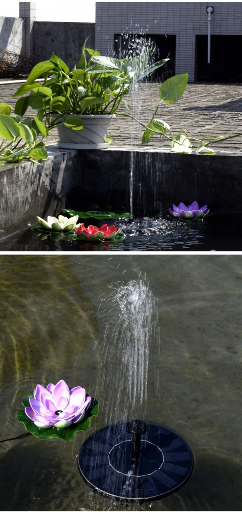 Солнечный фонтан плавающая мощность Солнечный насос бассейн пруд погружной водопад плавающая солнечная панель фонтан воды для садового декора