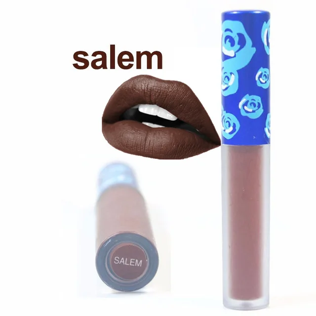Матовая губная помада beauty Batom романтическая брендовая долговечная губная помада с изображением медведя Матовая жидкая водостойкая губная помада для макияжа - Цвет: Salem