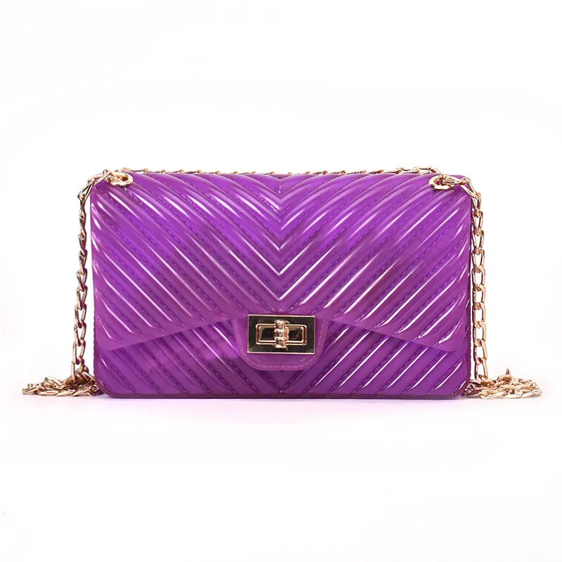 Diqqid Лето Crossbody сумки для Для женщин силикагель блестками цепочка сумка Сумки известный Брендовая Дизайнерская обувь желе мешок