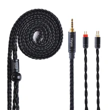 HOT! Yinyoo 16 Core Silver Plated Cable 2.5/3.5/4.4mm Balanced Cable For ZS10 PRO ZSN PRO ZST C12 V90 Blon BL-03