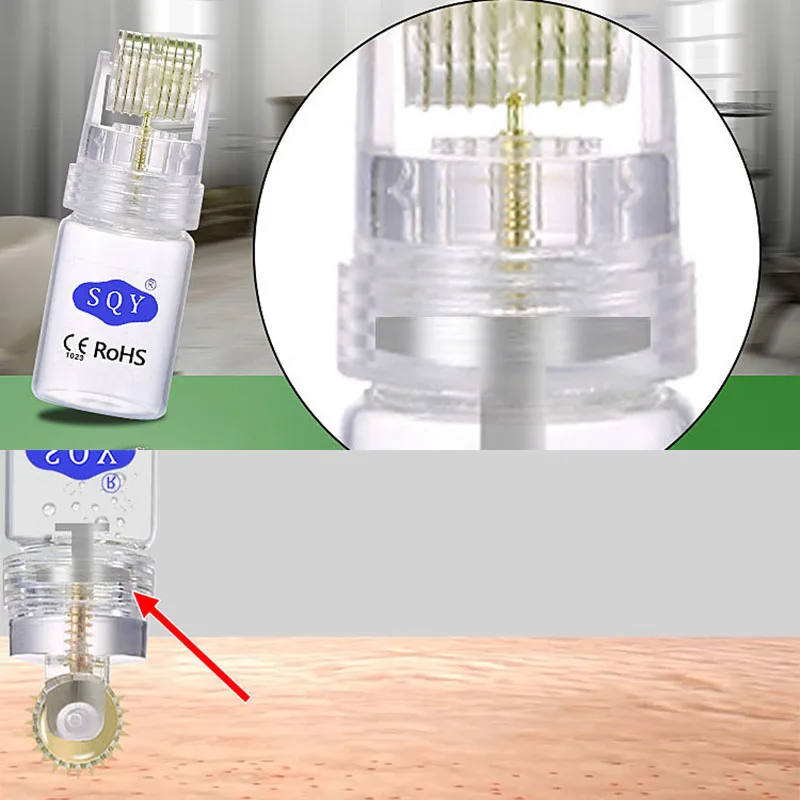 192 Needlse микро иглы ролик титановые иглы наконечники Дерма ролик против морщин инструмент лифтинга лица