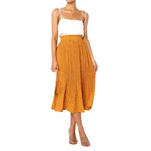 Весна Лето Высокая талия ed длинные юбки Корейская эластичная юбка для женщин Повседневная Женская юбка высокая талия Y510