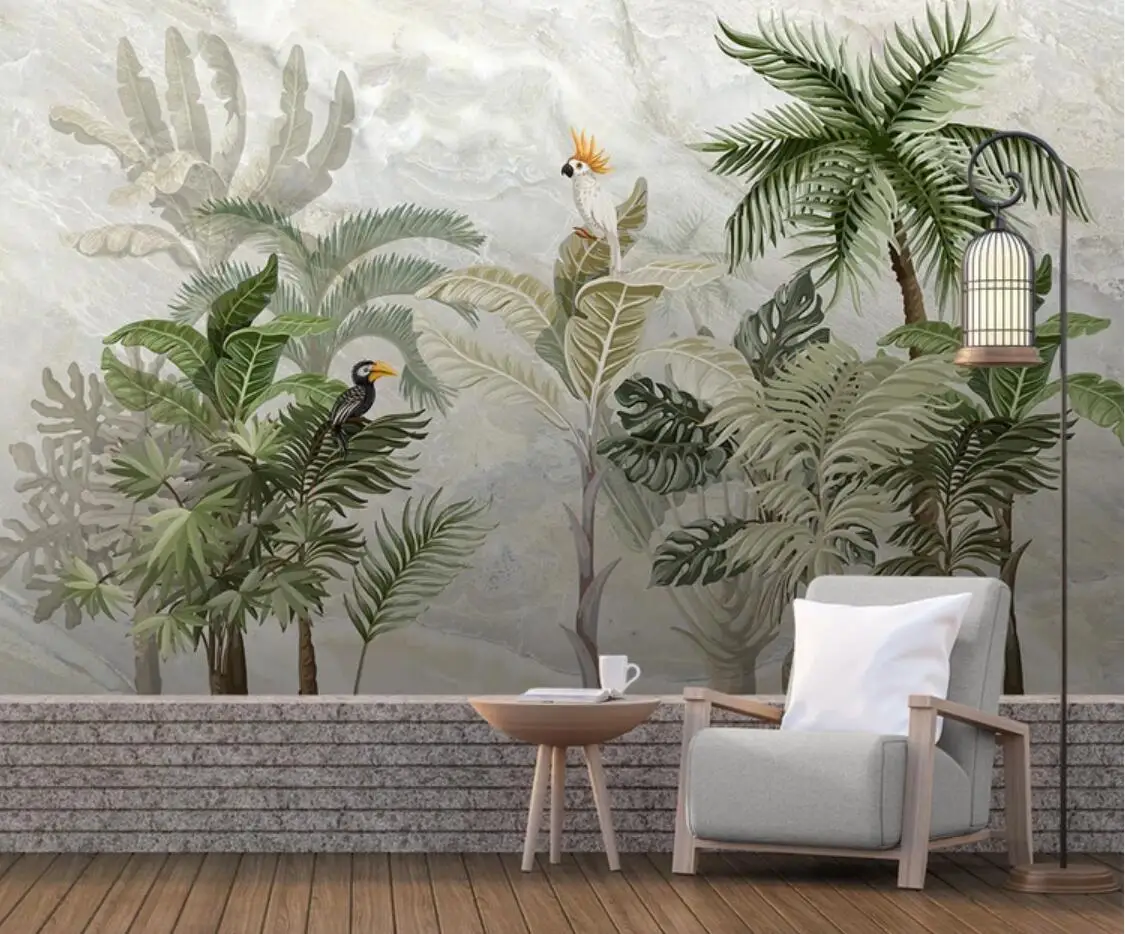 European Tropical Wall Mural For Living Room Animal Photo Wall Mural For Living Room Animal