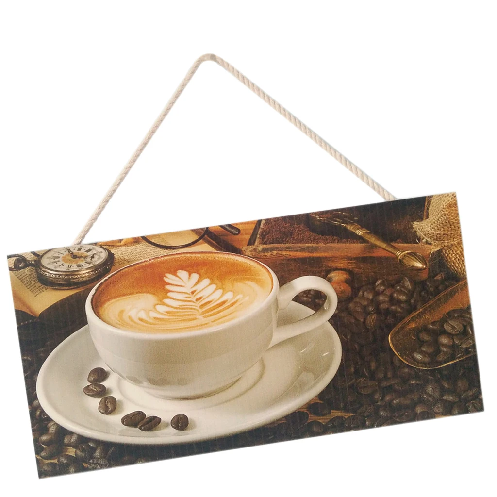 A Cofee чашка кухня настенная доска знак панели меню кафе-кондитерская чайная форма Художественный знак, много видов использования для кофейни отдыха комнаты чайного дома - Цвет: A