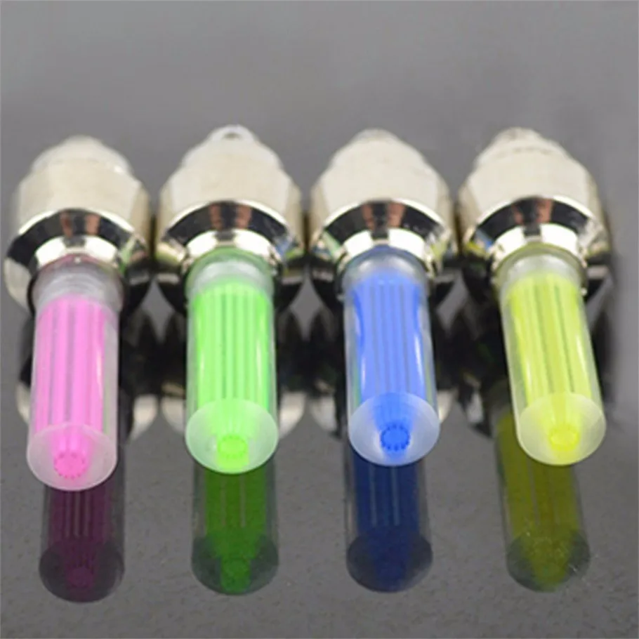 Best Bike Light Mountain Road Bicycle Tyre Tire Valve Caps Lights MTB Spokes LED Wheel Cycling Bicycle Accessories Light 5