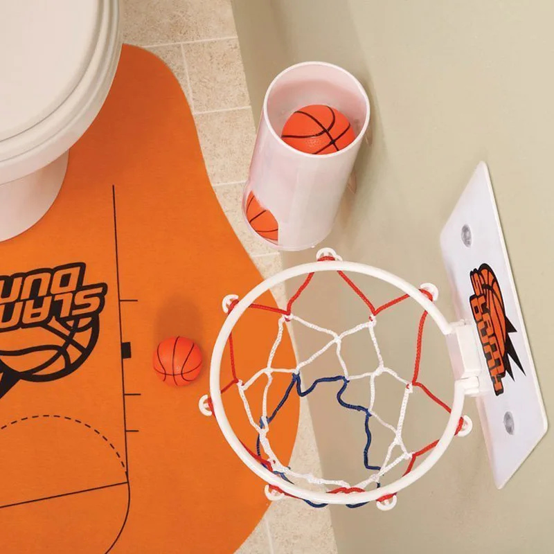 Best Offer Buy Novelty Toilet Bathroom Basketball Slam Dunk Game Toy Set Sale BS88