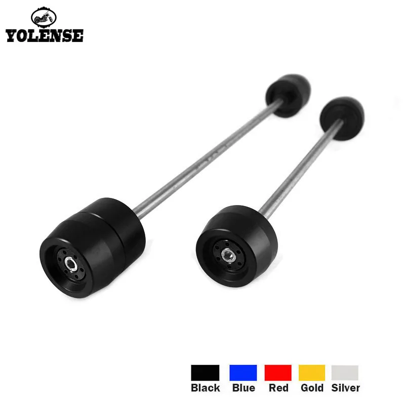 

For KAWASAKI ZX-10R ZX10R ZX 10R 2008 2009 2010 Motorcycle Accessories Front & Rear Axle Fork Crash Sliders Wheel Protector