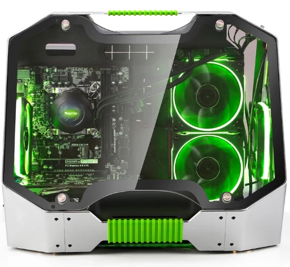 

i7 8GB 120GB/1T games Desktop computer with transparent Tempered glass water cooling case enclosure