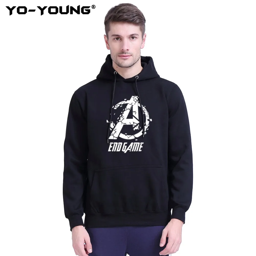 

Yo-Young Men Spring Autumn Hoodies Sweatshirts Marvel Avengers Endgame Print Unisex Streetwear moletom masculino Customized