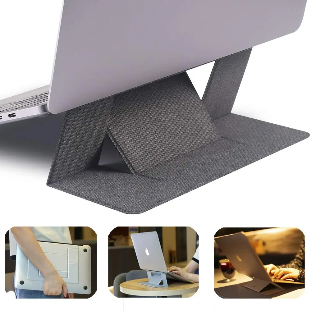 

Portable Invisible Laptop Stand Holder Ultra-Thin Seamlessly Detachable Adjustable Notebook Riser Folding Bracket for Laptop
