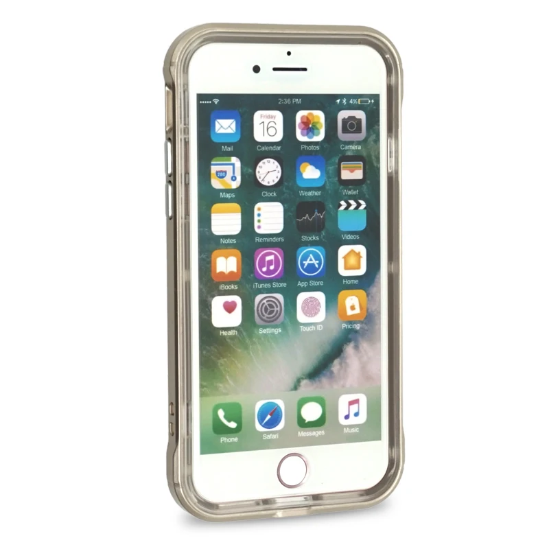 Portefeuille For iPhone 7 plus Case Shockproof PC TPU Protective Shock Proof Luxury Gold Cover For Phone 7plus Coque Accessories (74)
