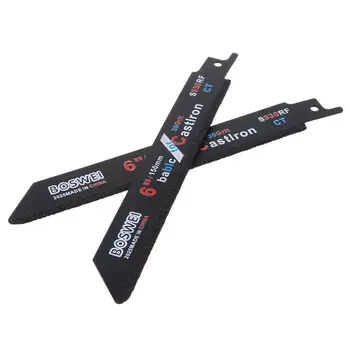 

2pcs 150mm 6'' Carbide Reciprocating Saw Blade For Cutting Ceramic Cast Iron S930RFCT