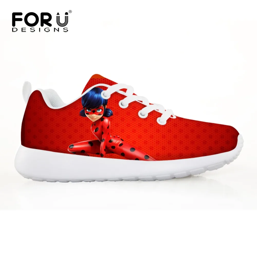 FORUDESIGNS Ladybug Miraculous Cartoon Print Children Sport Running Shoes for Girls Sneakers Comfortable Kids soccer Shoes Boys FORUDESIGNS Ladybug Miraculous Cartoon Print Children Sport Running Shoes for Girls Sneakers Comfortable Kids soccer Shoes Boys