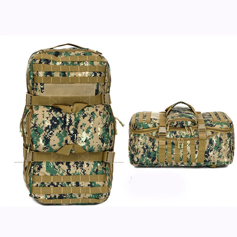 Уличная военная сумка армейский Тактический Рюкзак Molle водонепроницаемый Камуфляжный Рюкзак Пакет охотничий спортивный походный Кемпинг Сумка через плечо - Цвет: Digital Woodland