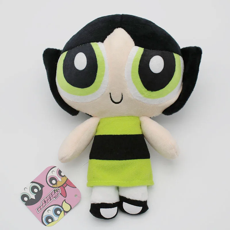 The Powerpuff плюшевые куклы для девочек Bubbles Blossom Buttercup мягкие игрушки для детей и Рождественский подарок - Цвет: 20cm