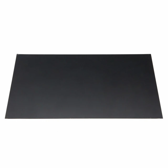 Plaque Plate En Plastique Abs Styrène Noir, Épaisseur 1mm, 200mm X