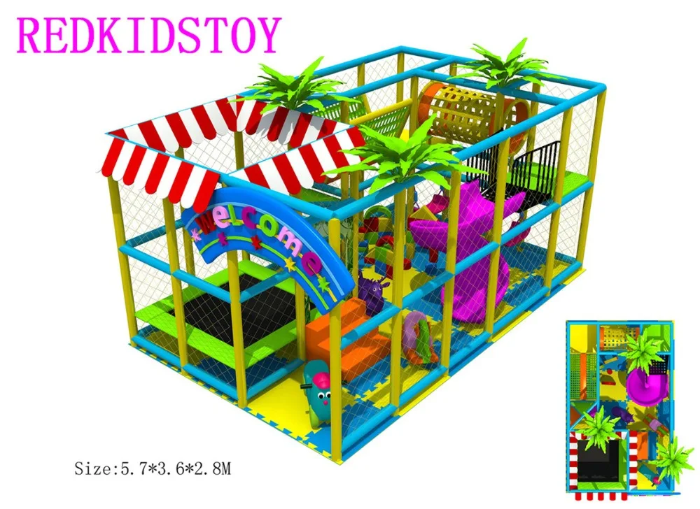 ЕС Стандартный Малый Размеры детская мягкая игровая площадка Indoor с батут и S слайд HZ-170519A