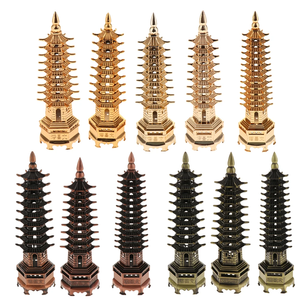 Under Water Ornament Asian Zen Oriental Tower Aquarium Fish Tank Decoration Ornament, Chinese Traditional Decor