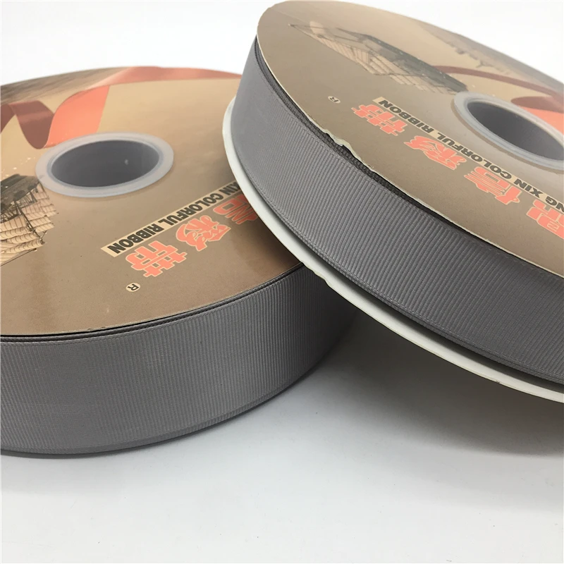 Лента высокого качества 5 ярдов 6/10/15/20/25/38/50 мм|grosgrain ribbon|ribbons for giftsgrey grosgrain ribbon |