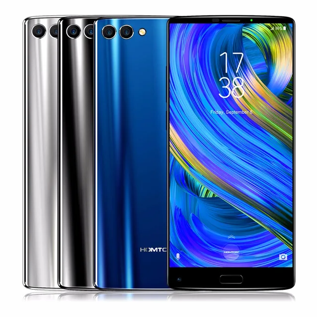Best Price HOMTOM S9 Plus 5.99" Tri-bezelless 18:9 HD+ MTK6750T Octa Core 4G RAM 64 ROM 4050mAh Dual Back 16MP+5MP Camera OTG Smartphone