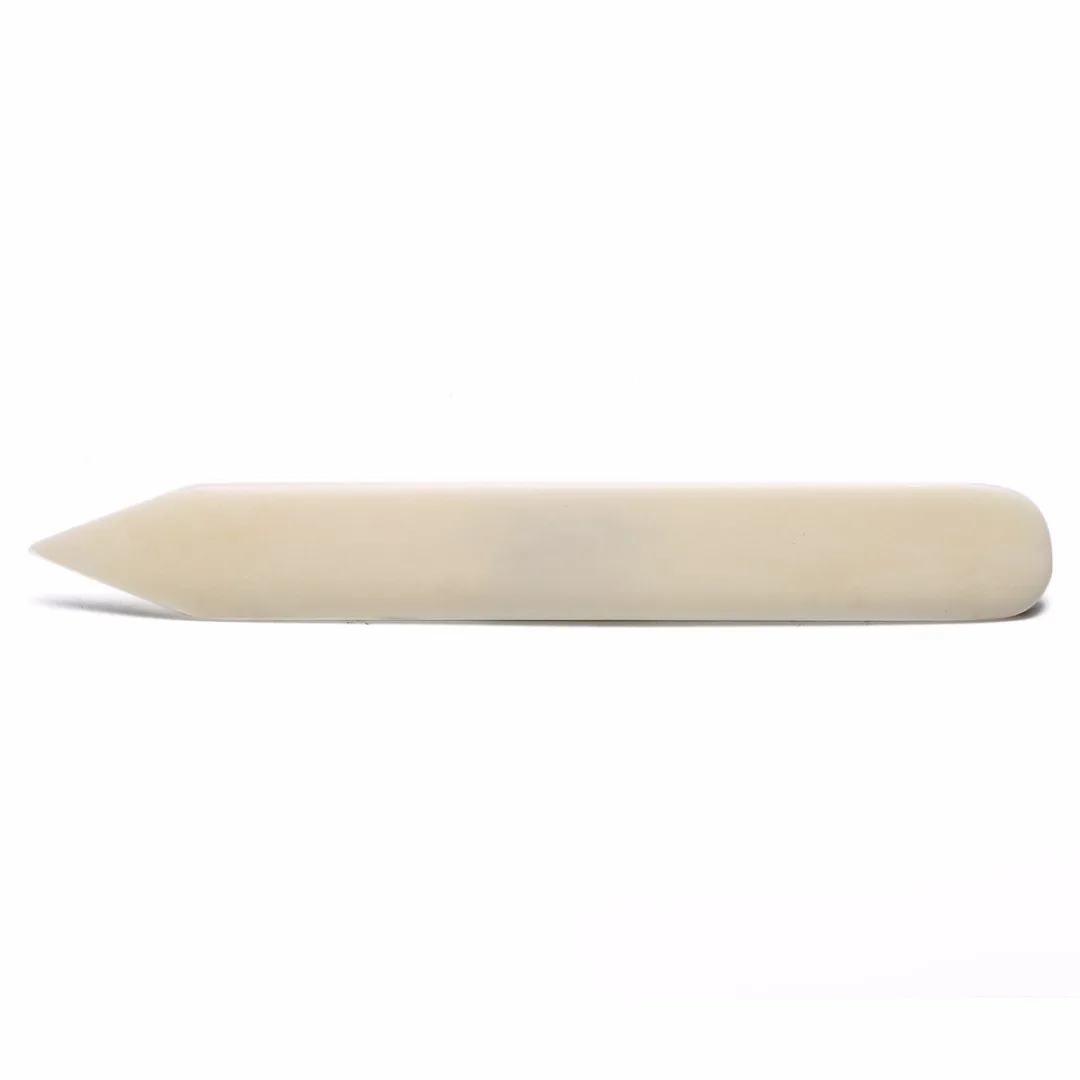 6 inch Length White Folder Universal Natural Bone Creaser for Scoring Folding Paper Leather DIY Craft Crease Tool